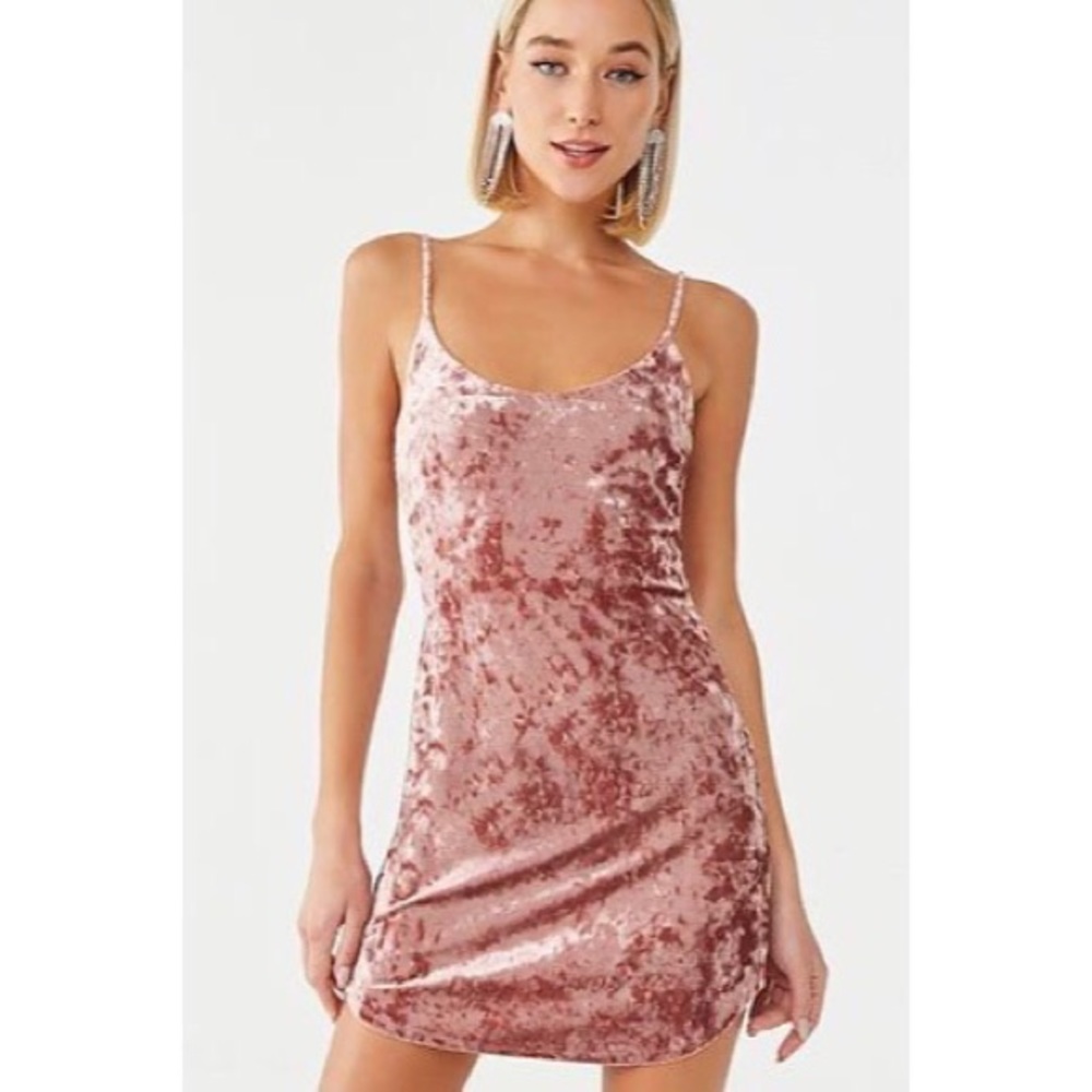 Forever 21 velvet slip dress